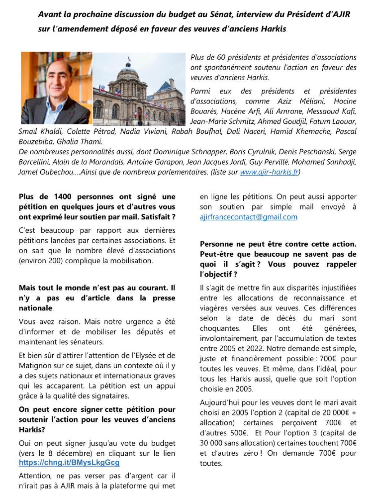 interview du Président d’AJIR par Harkis Dordogne le 14 novembre 2023 p1 interview du Président d’AJIR par Harkis Dordogne le 14 novembre 2023 p1