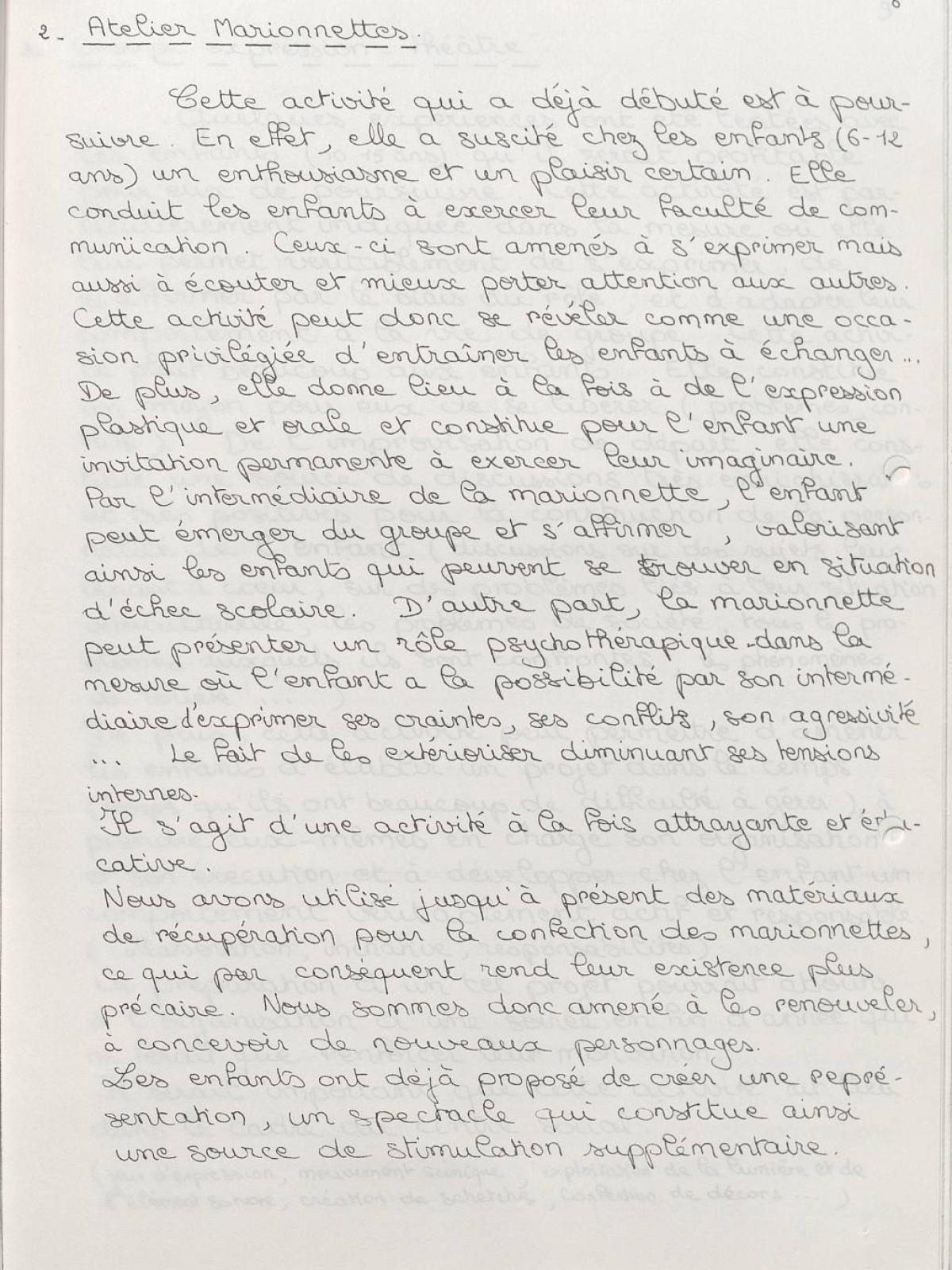Illustration 18 : Bulletin de liaison des éducateurs (BLÉ) n°10, 19 mars 1985 (Archives nationales, 19870444/8)