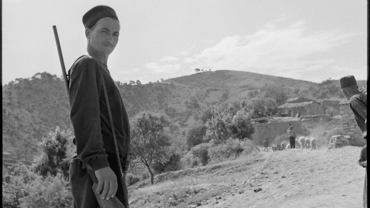 Harkis en surveillance, Algérie1956
